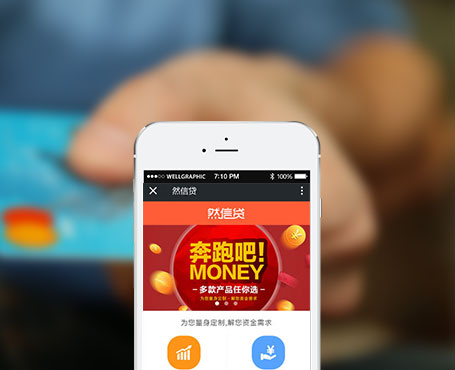 然信贷-信用贷款微信服务平台|一网天行-网站建设小程序APP系统软件开发公司